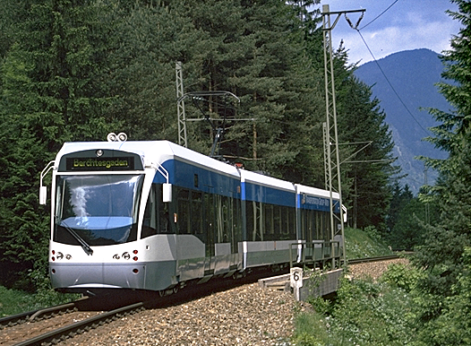 Saarbahnwagen 1004 im Berchtesgadener Land